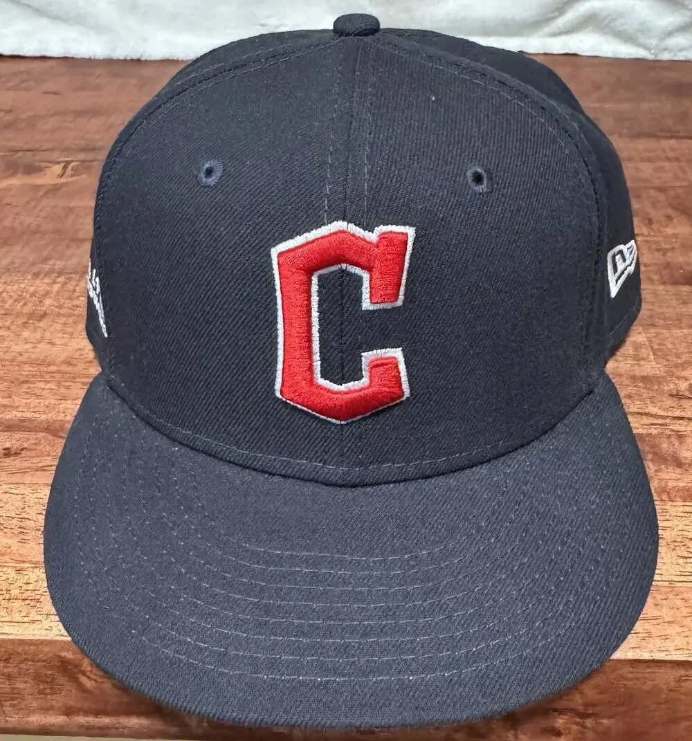 New Era Cleveland Indians Official On-Field Cap 59 Fifth Fitted 7 1/8 MLB